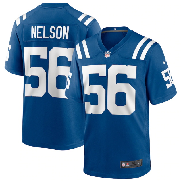 mens nike quenton nelson royal indianapolis colts player game jersey
